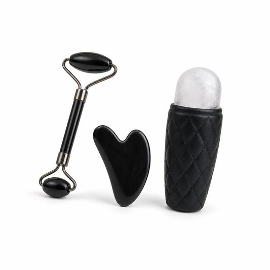 Kit Kaelio: Rodillo, Gua Sha e Ice Roller